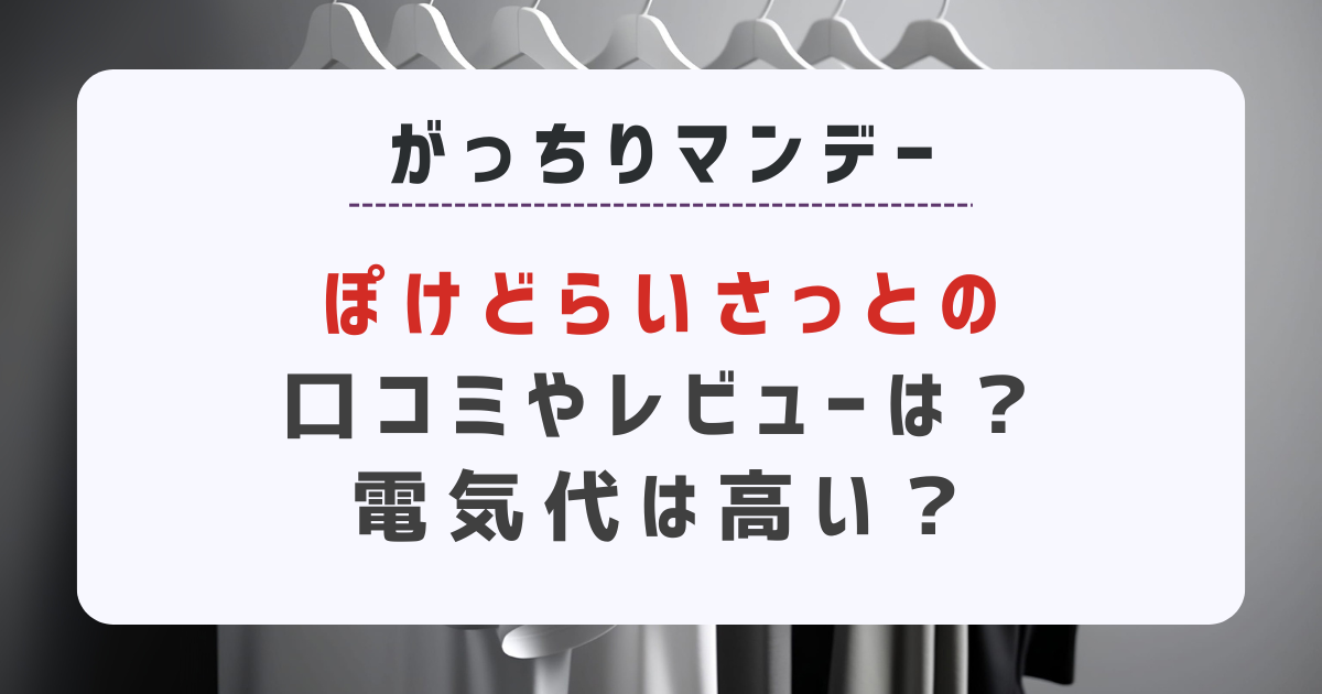 ぽけどらいさっとの口コミやレビューは？｜がっちりマンデー12/1紹介商品